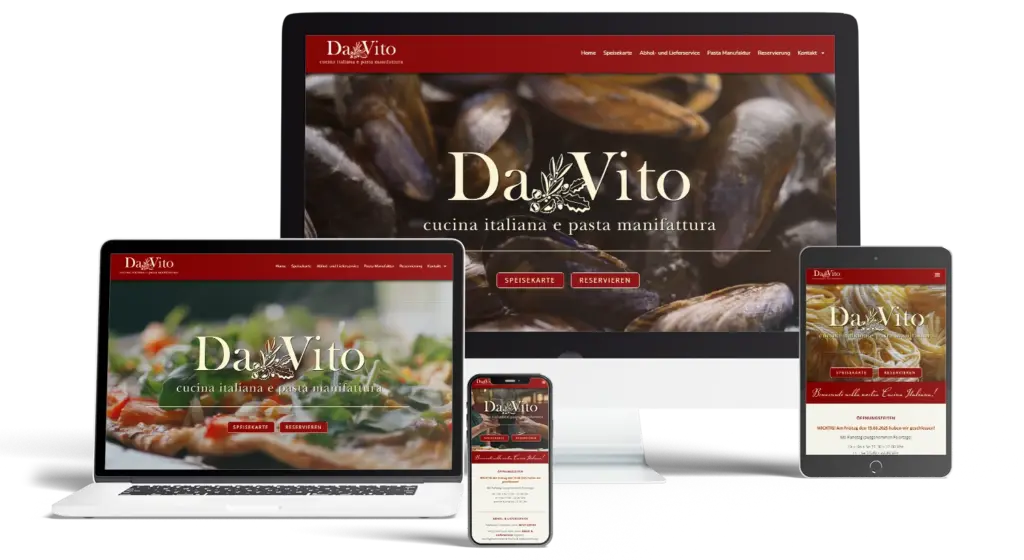 Webdesign für Gastronomie, Restaurant