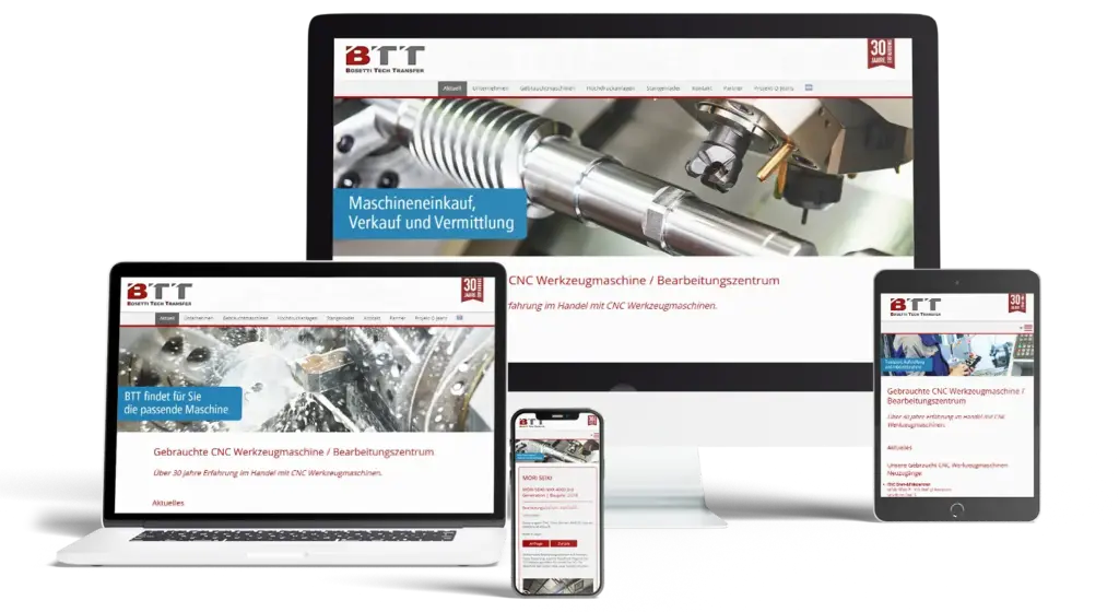 Webdesign für die Industrie